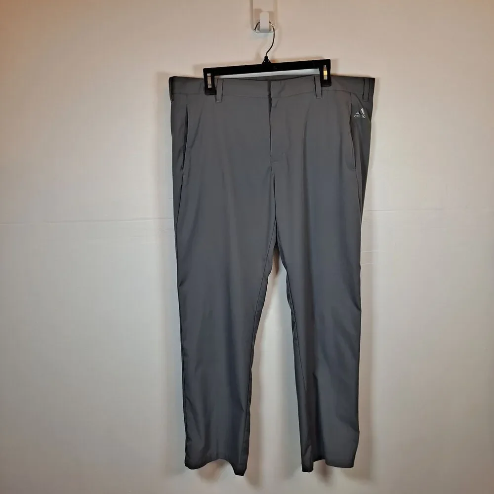 Adidas Men's 3-Stripe Golf Pants Size 38x32(40x31) B82633 Gray